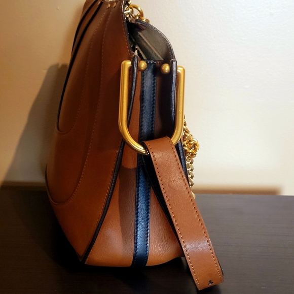 SOLD CHLOE leather Hayley Carmel Hobo bag purse - Picture 6 of 10